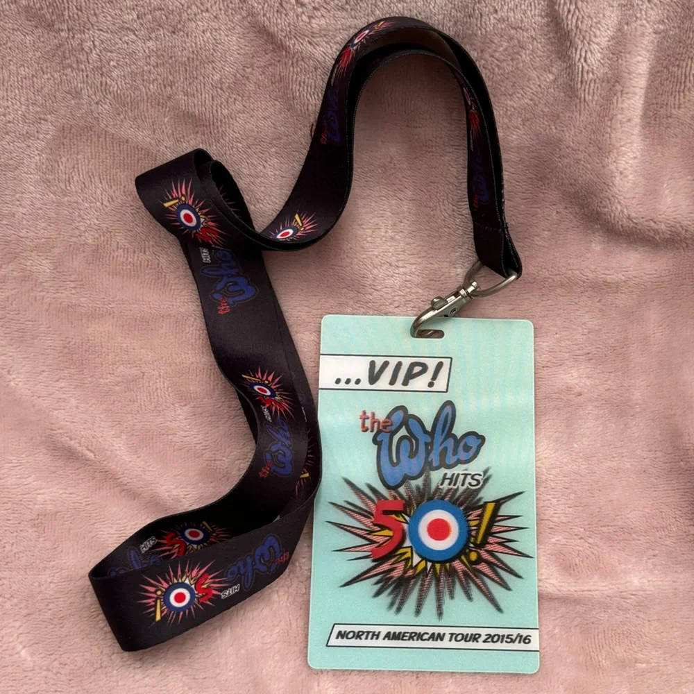 The Who Hits 50! VIP Duffle Bag & Commemorative 3D Tour Badge and Lanyard